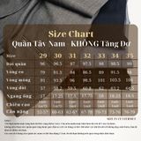 Quần Tây Xanh Đen Không Tăng Đơ