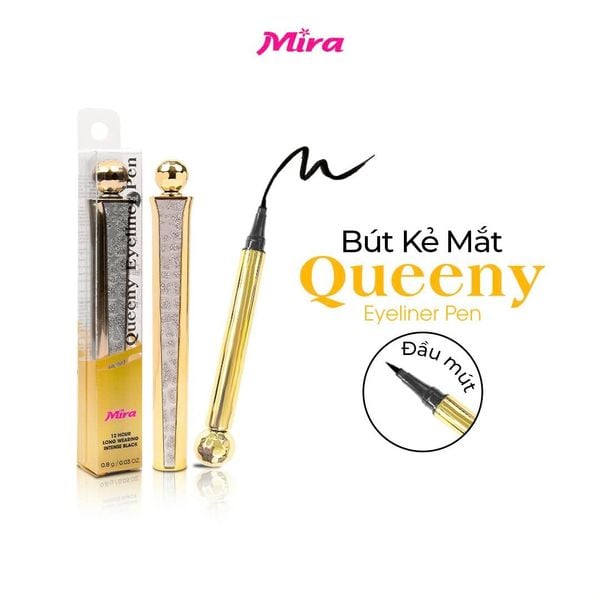 Bút Kẻ Mắt Bền Màu Lâu Trôi Mira Queeny Eyeliner