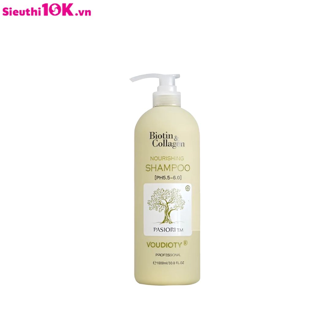 DG Biotin Collagen phục hồi và kiểm soát dầu 1000ml xanh lá 12/T