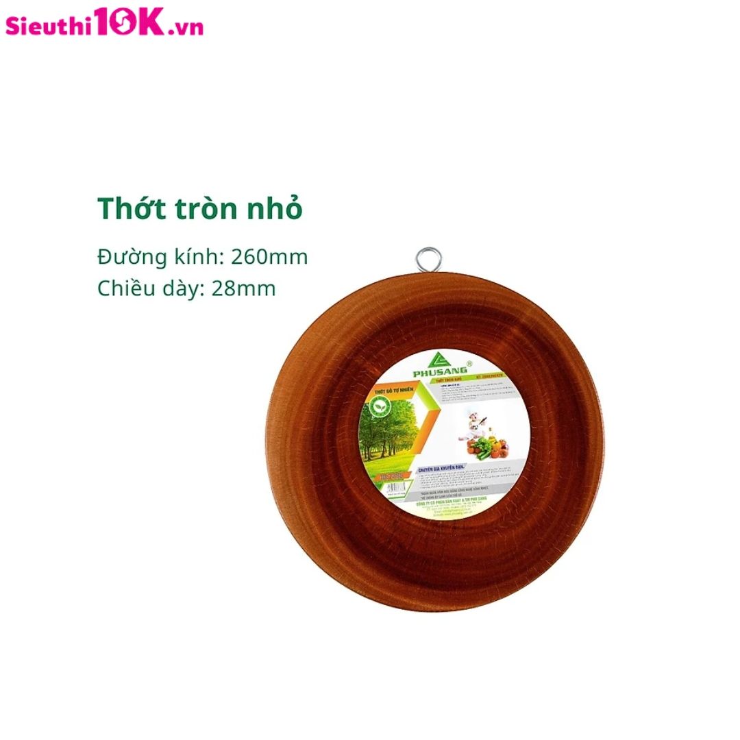 Thớt Gỗ Tròn Nhỏ 7385 Ps 10/T
