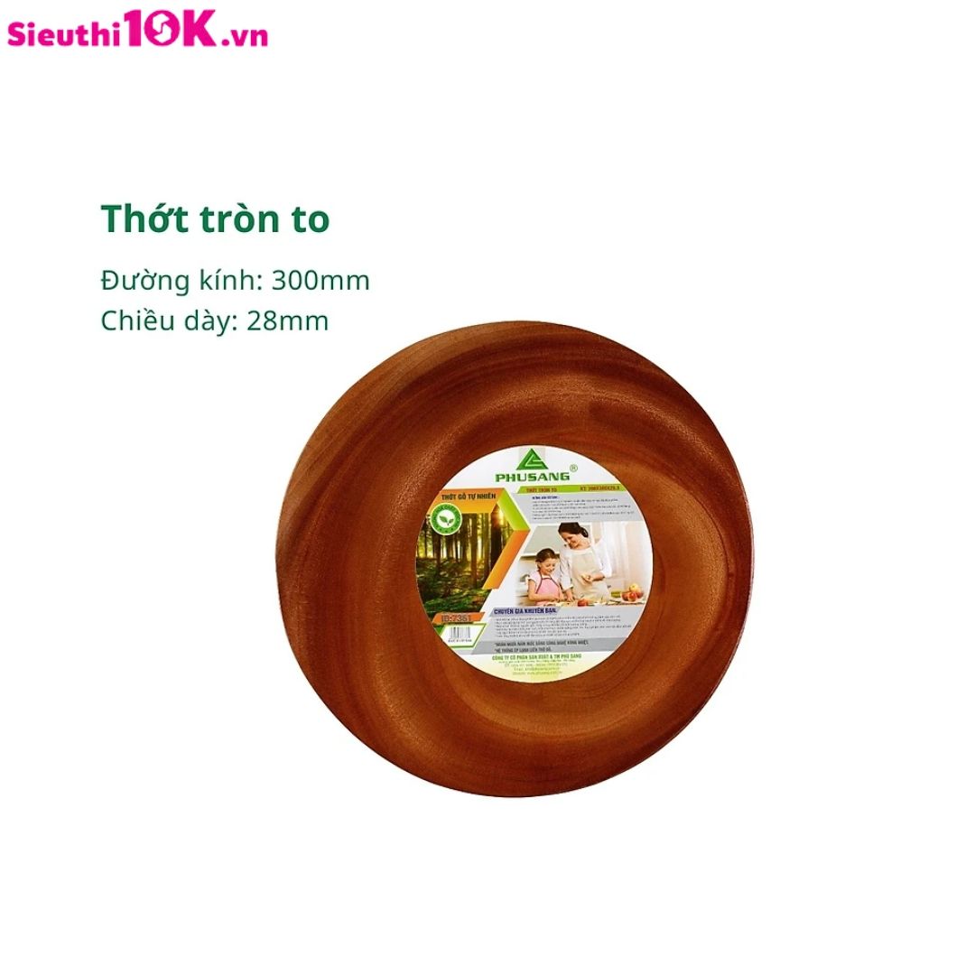 Thớt Gỗ Tròn To 7361 Ps 10/T