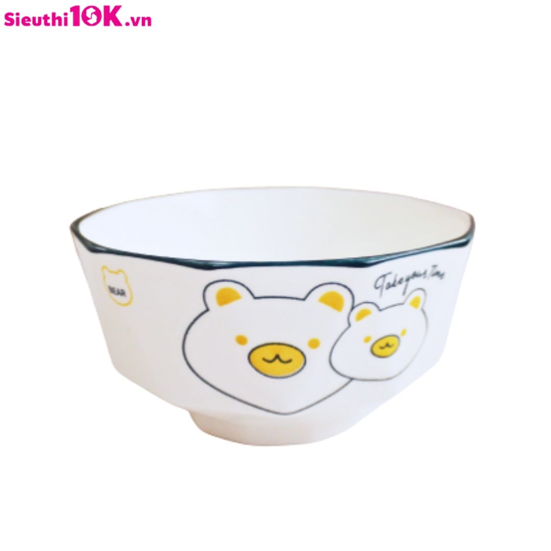 Bát kim cương 5 inch mặt gấu dễ thương 90/T