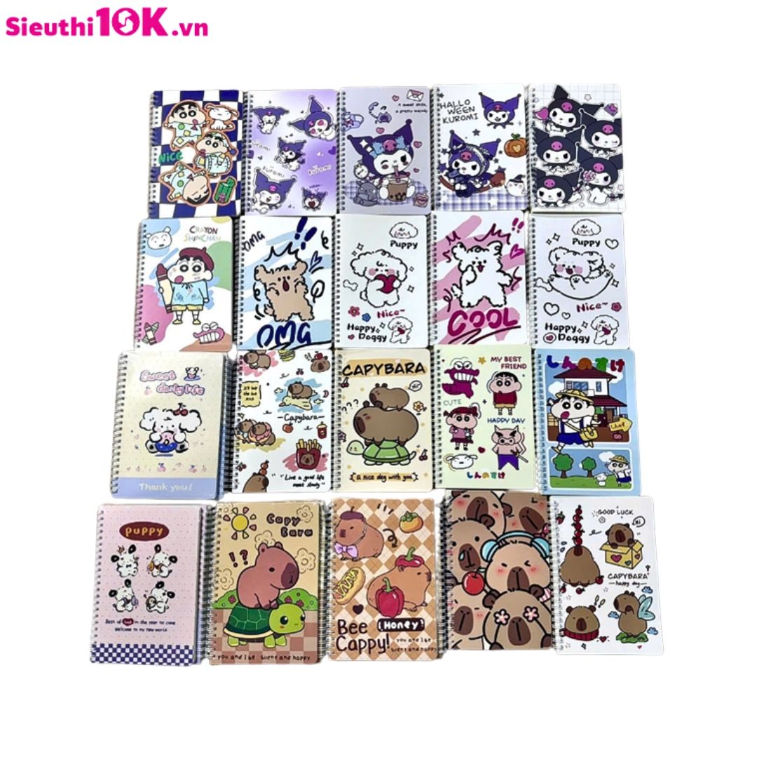 Sổ Lò Xo A5 100T Mẫu Mới 4/L