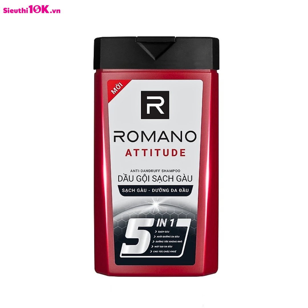 Romano Dầu Gội 5In1 Attitude 180G