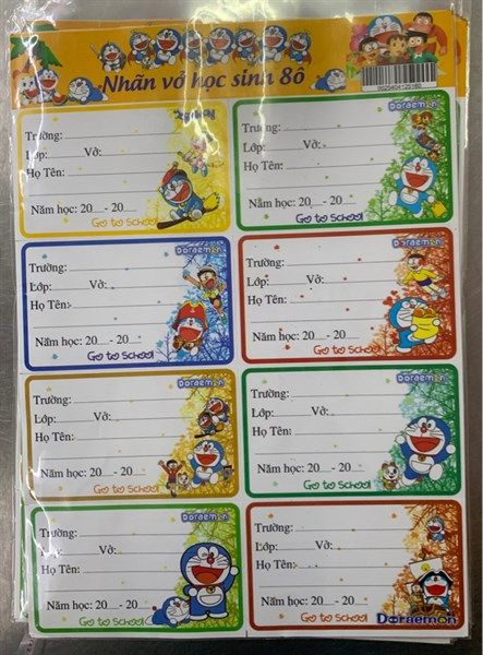 NHÃN VỞ 8 TEM
