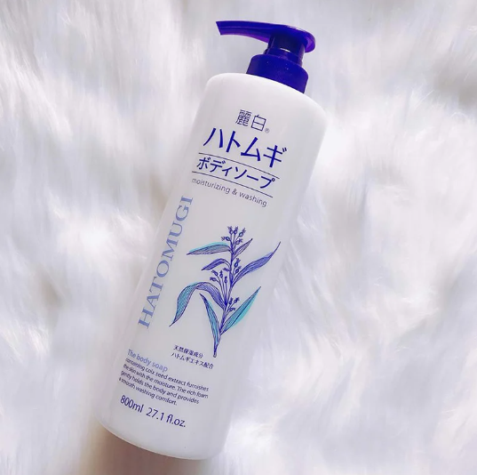 Sữa tắm dưỡng ẩm và làm sáng da Hatomugi 800ml 12/T