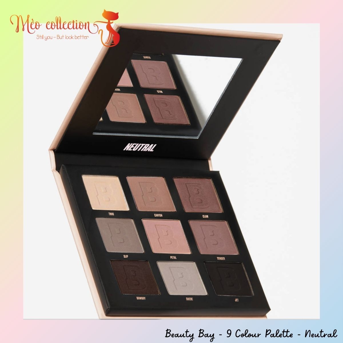 Bảng phấn mắt Beauty Bay Colour Palette Nude Matte ô meo collection