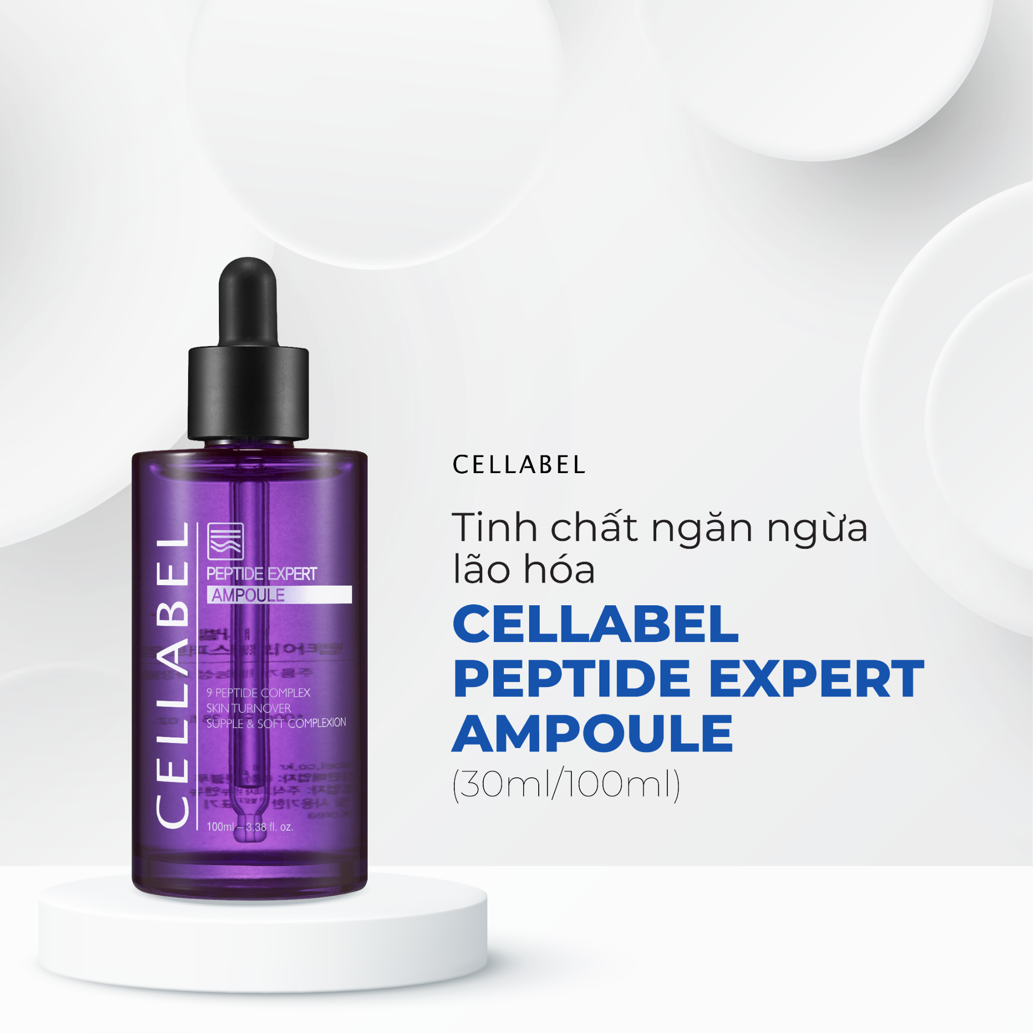 Tinh chất ngăn ngừa lão hóa Cellabel Peptide Expert Ampoule 30ml/100ml