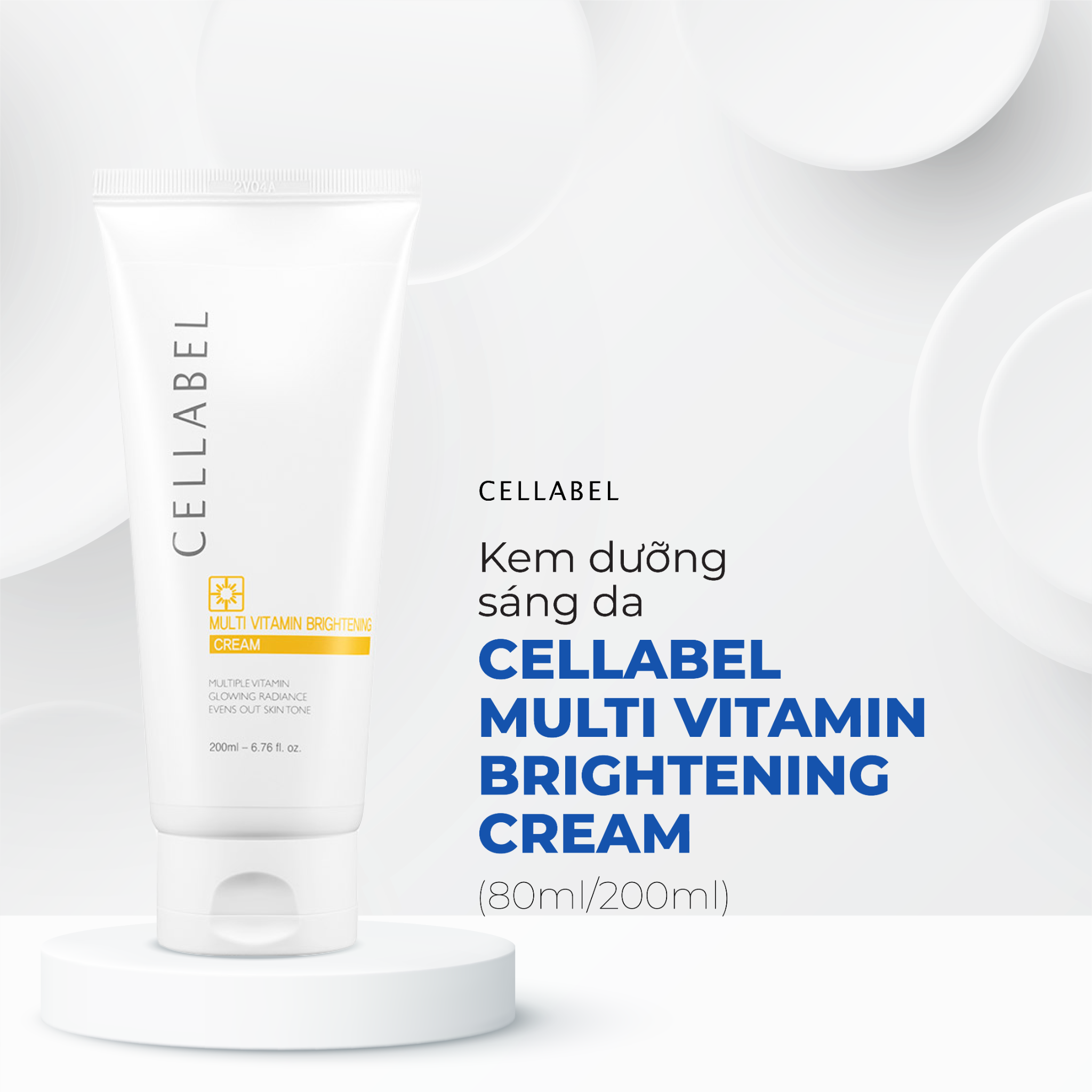 Kem dưỡng sáng da Cellabel Multi Vitamin Brightening Cream 80ml/200ml
