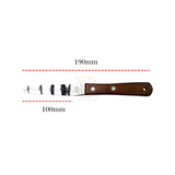 Pastry Spatula Wood Handle - Spatula cán gỗ (9cm)