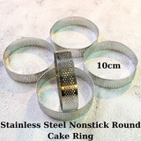 Stainless Steel Nonstick Round Cake Ring - Khuôn hình Tart chống dính 10cm