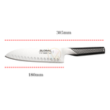 Dao bếp Nhật cao cấp Global G48 = G80 Santoku - Dao thái đa năng(180mm)