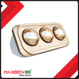 Đèn sưởi nhà tắm 3 bóng - Maxben