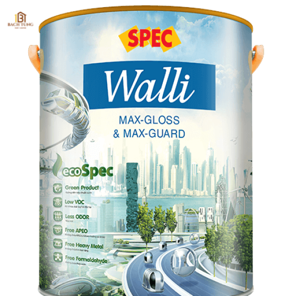 Sơn nội thất siêu bóng & kháng khuẩn - Spec Walli Max-Gloss & Max-Guard
