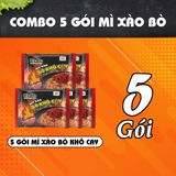 Combo mì ăn liền Chin Chin: 5 mì xào bò khô cay