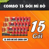 Combo mì ăn liền Chin Chin: 15 mì bò chua cay