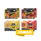 Combo mì ăn liền Chin Chin: 2 mì bò chua cay + 2 mì gà chua cay + 2 mì xào bò khô cay + 2 mì xào gà cháy tỏi ớt