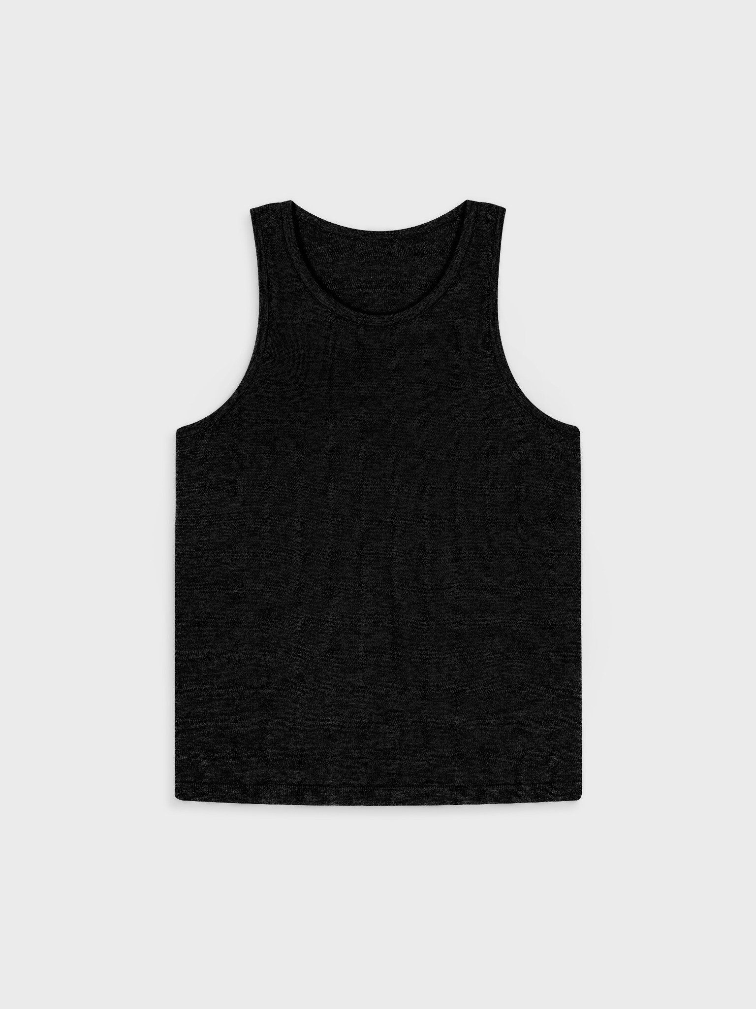BLACK KNIT TANK