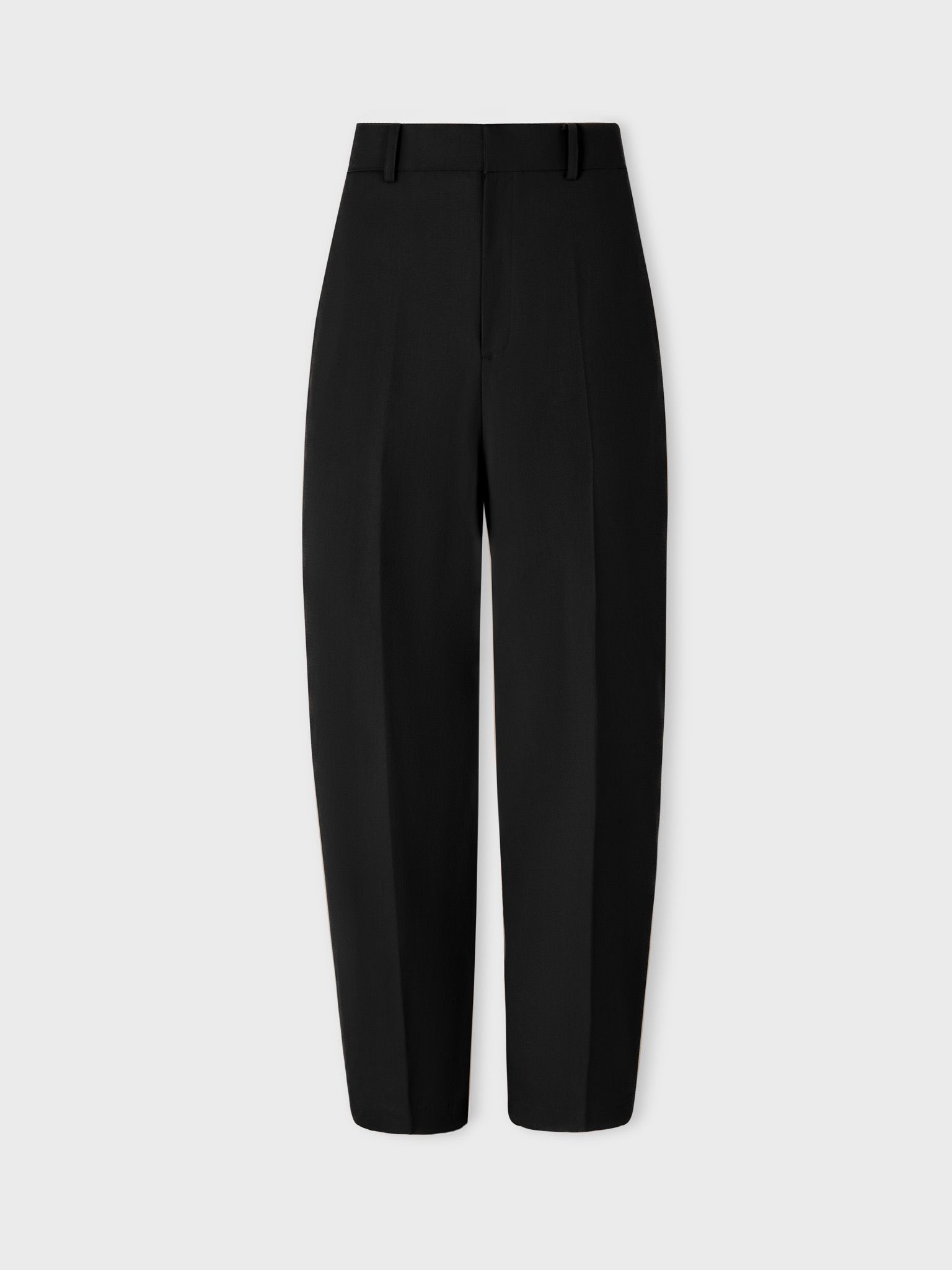 BLACK KHAKI WOOL TROUSERS