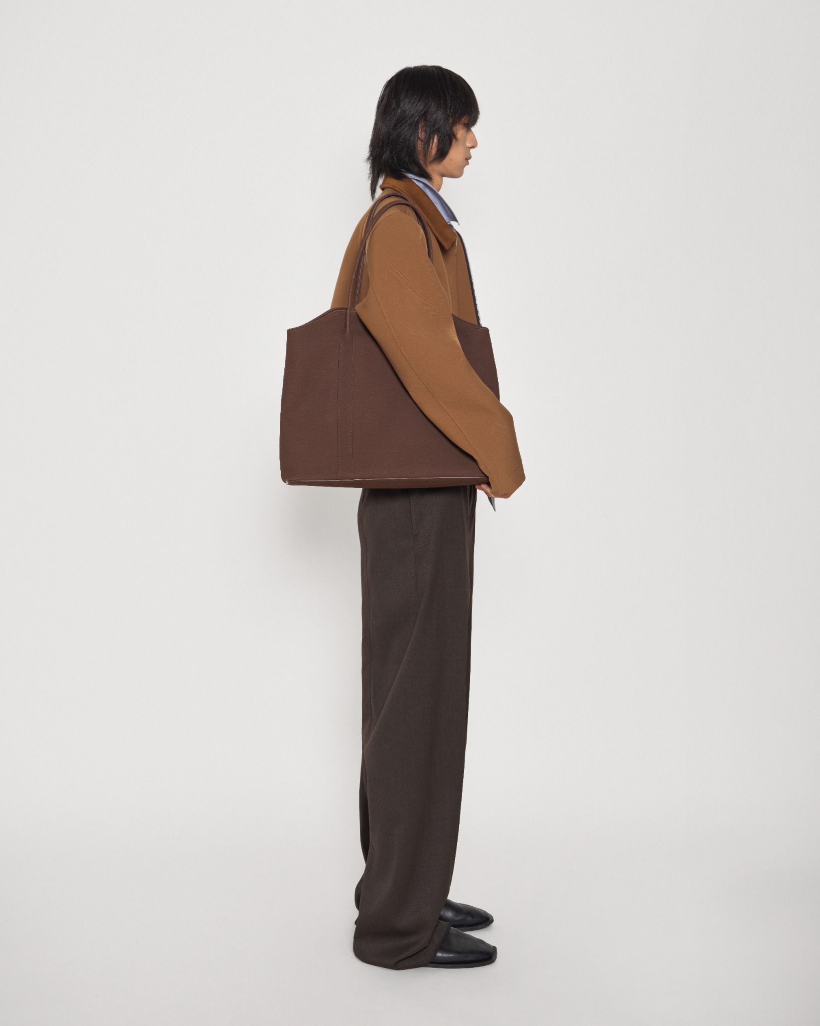 BROWN RELAXED WELT POCKET JACKET