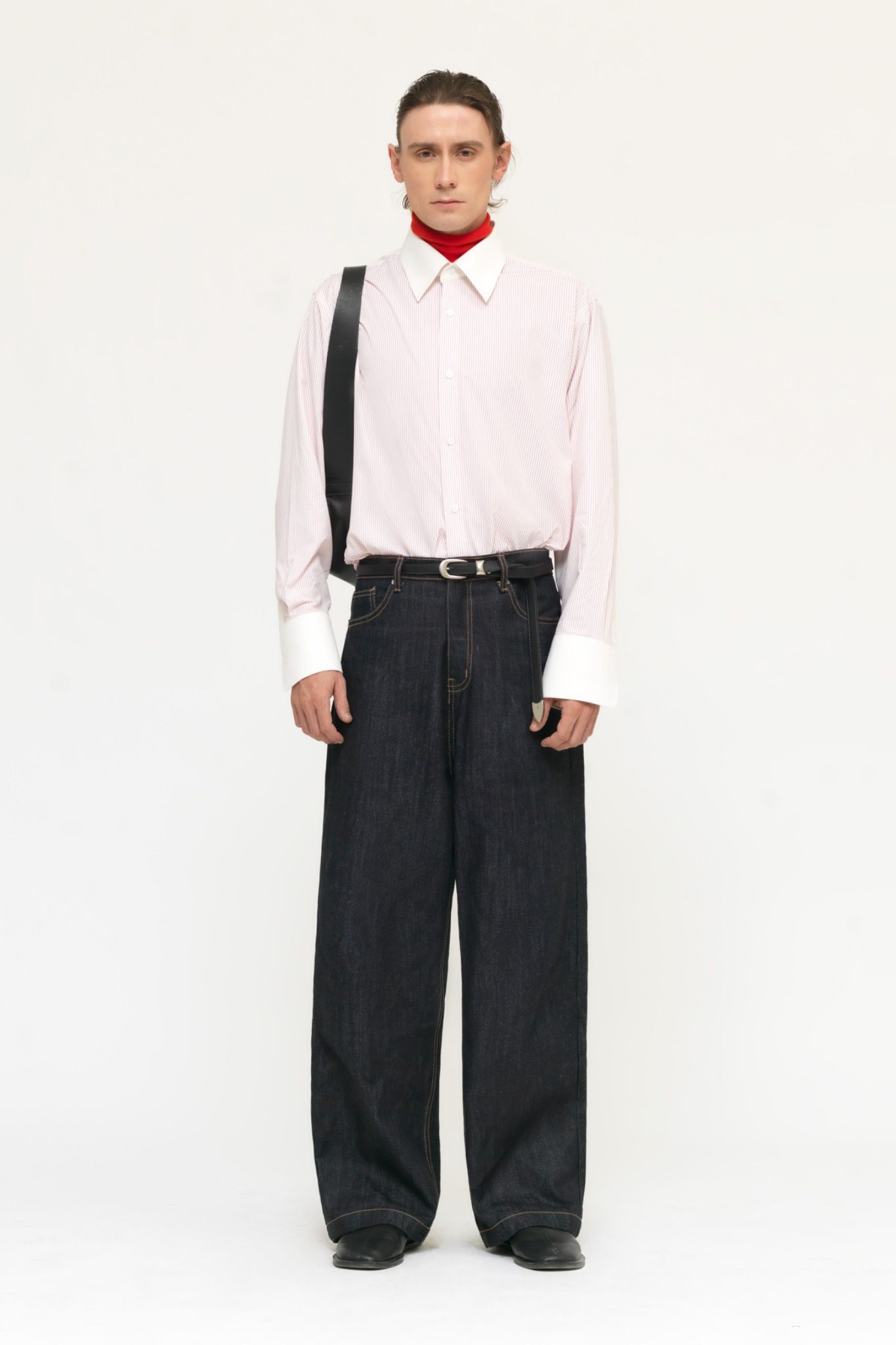STRIPPED ESSENTIAL RELAXED SHIRT