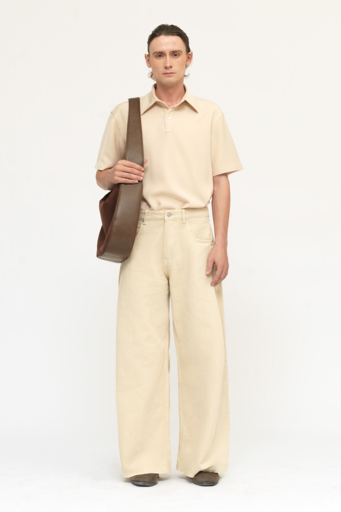 CREAM KHAKI POLOSHIRT