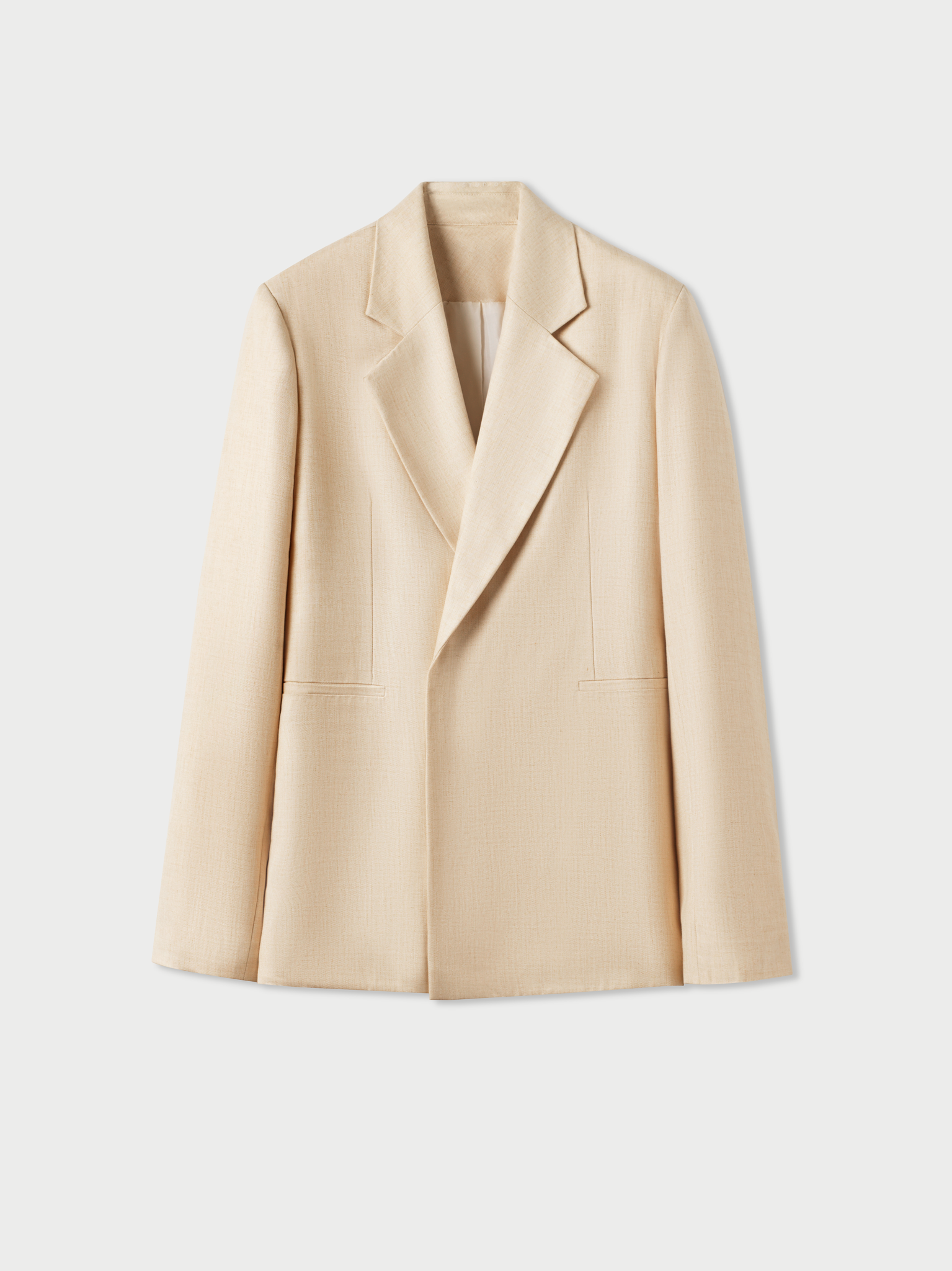 SAND WOOL TAILORED JACKET
