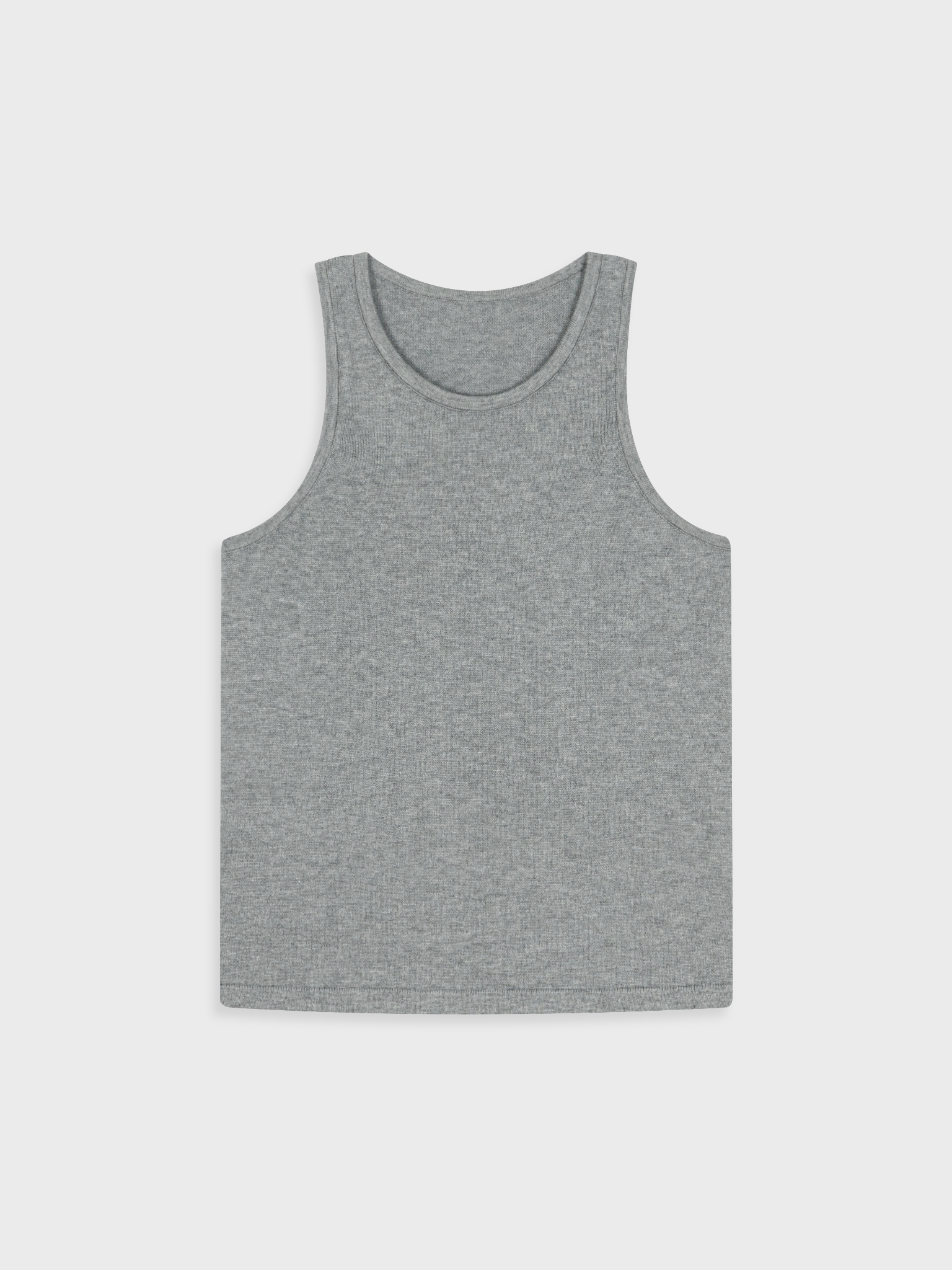 GREY KNIT TANK