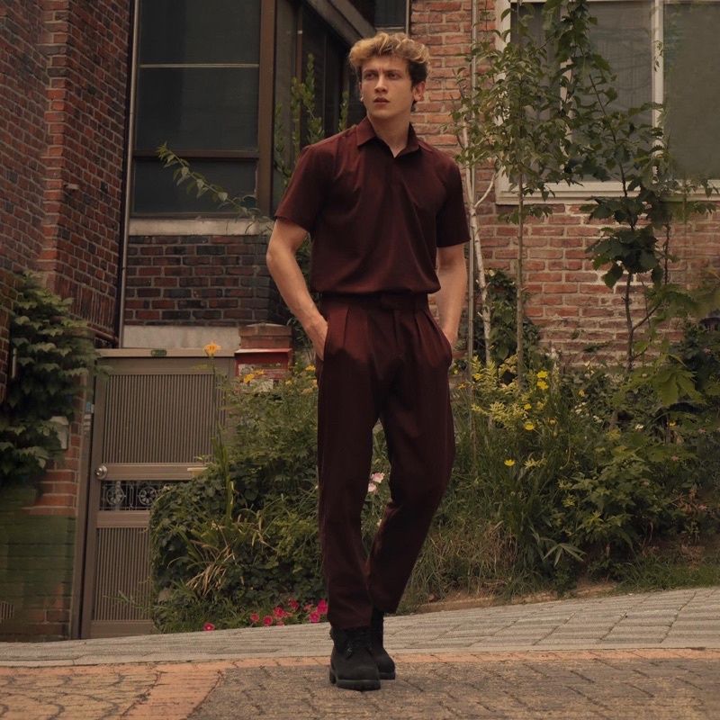 MAROON KHAKI POLOSHIRT