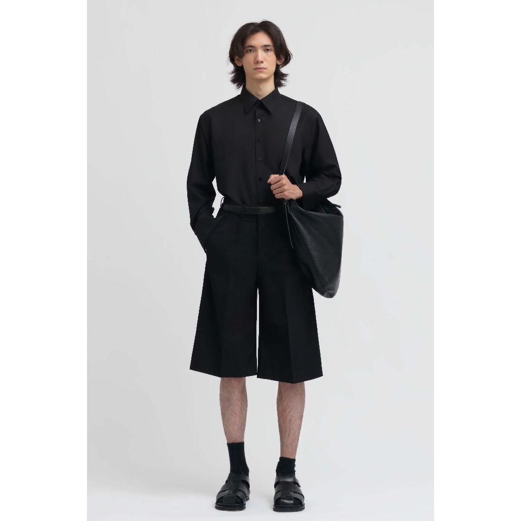 BLACK BAMBOO LONG SLEEVE SHIRT