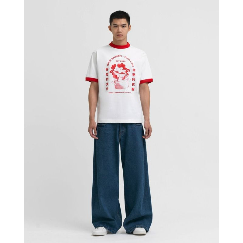 WIDE LEG DENIM JEANS