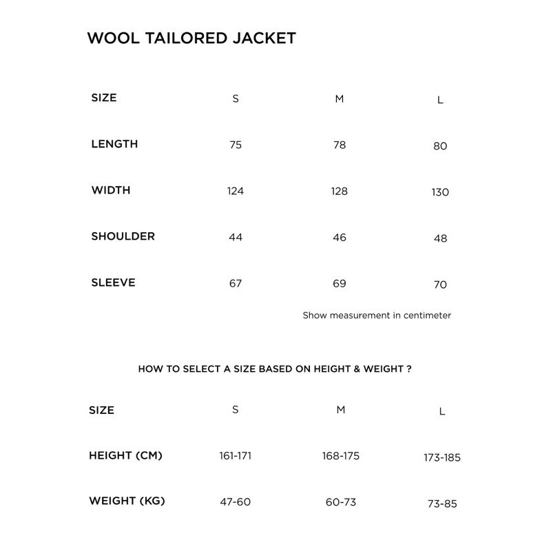 SAND WOOL TAILORED JACKET