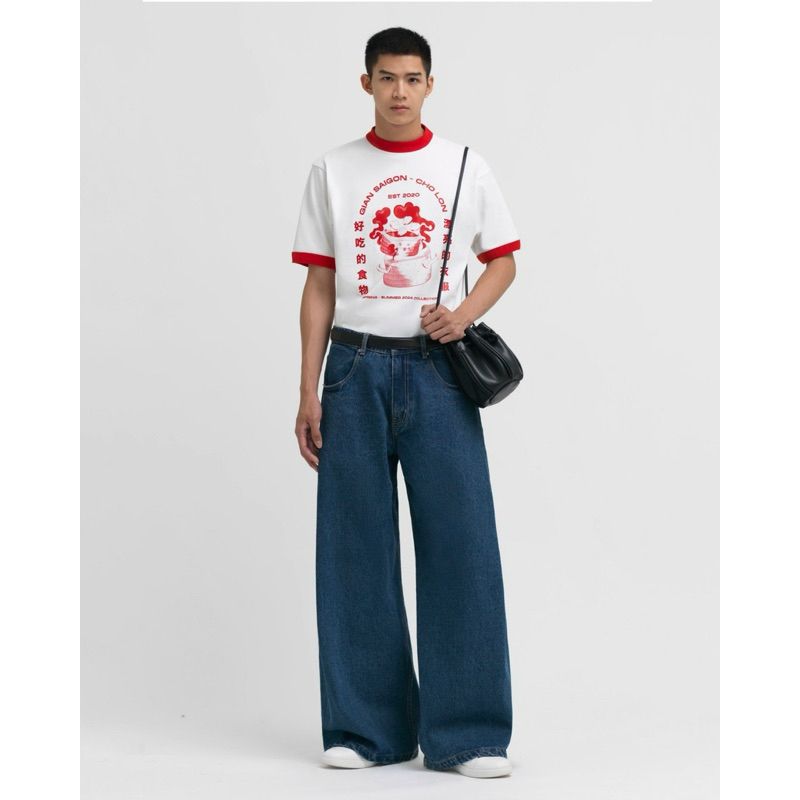 WIDE LEG DENIM JEANS