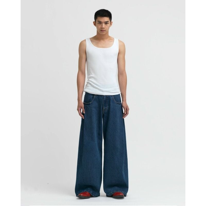 WIDE LEG DENIM JEANS