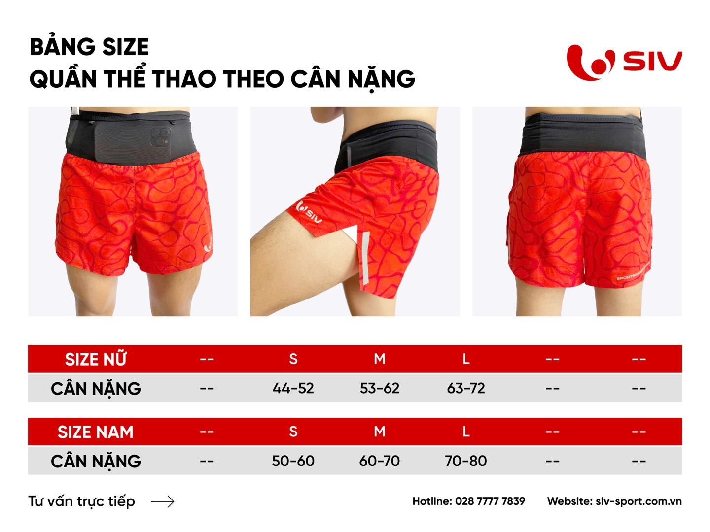 Quần SIV Peak Short - Orange