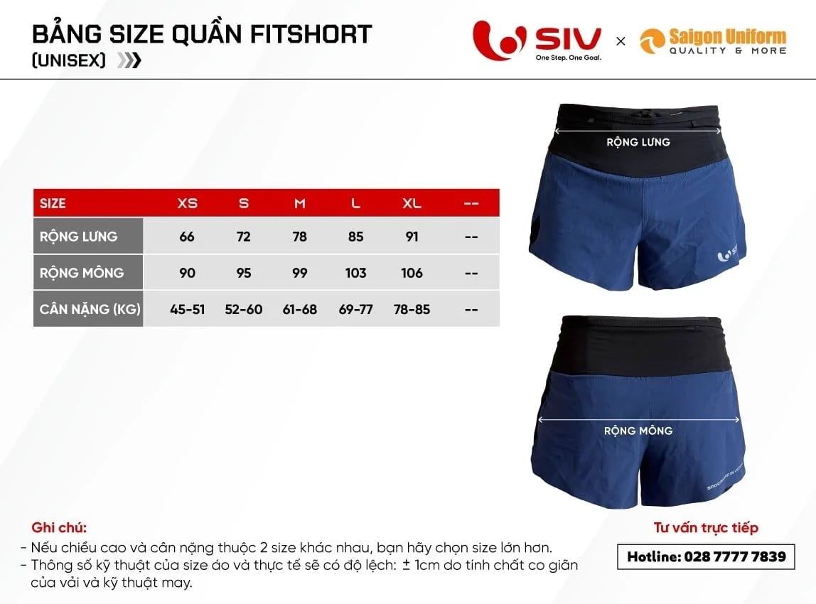 Quần SIV Fitshort - Đỏ họa tiết
