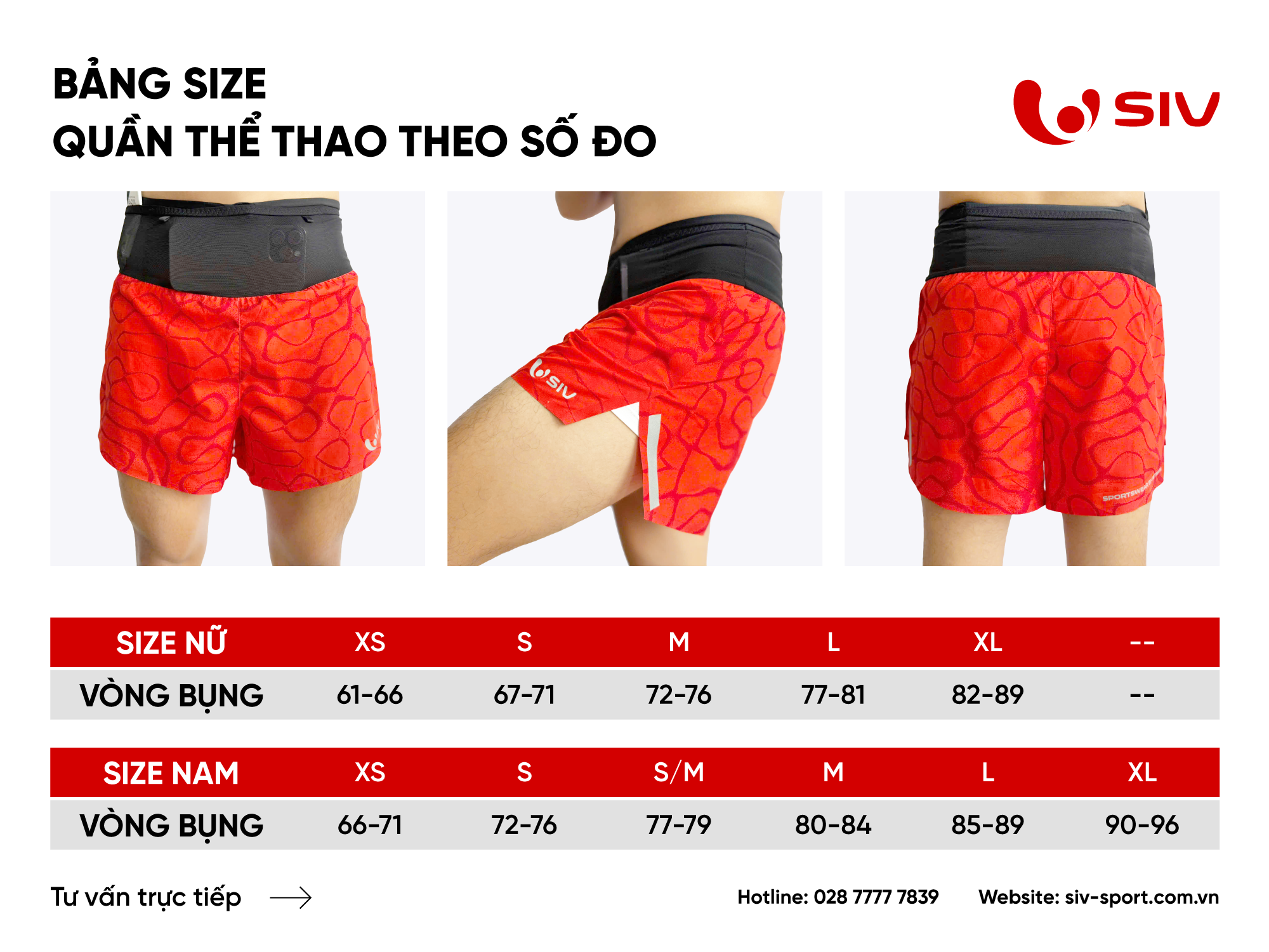 Quần SIV Peak Short - Red