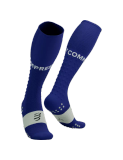 Tất thể thao Compressport - Full Socks Run - DAZZ BLUE/SUGAR