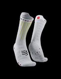 Tất thể thao Compressport - Aero Socks - WHITE/SAFE YELLOW/NEO PINK