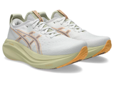 Giày Chạy Road Nam Asics Gel - Nimbus 27 - White/Fawn