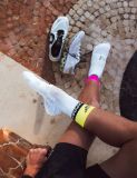 Tất Compression Socks V2.0 - WHITE/SAFE YELLOW/NEO PINK