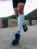Calf Chân Thể Thao Compressport - AERO - WHITE/SAFE YELLOW