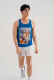 Áo Singlet Nam Sub2 Retro Pop Art Bạc Xỉu - Blue
