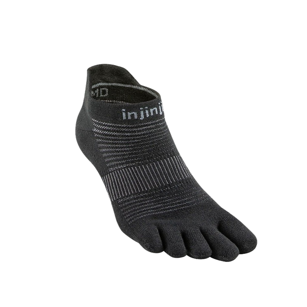 Tất xỏ ngón nữ Injinji RUN Lightweight No Show - Black