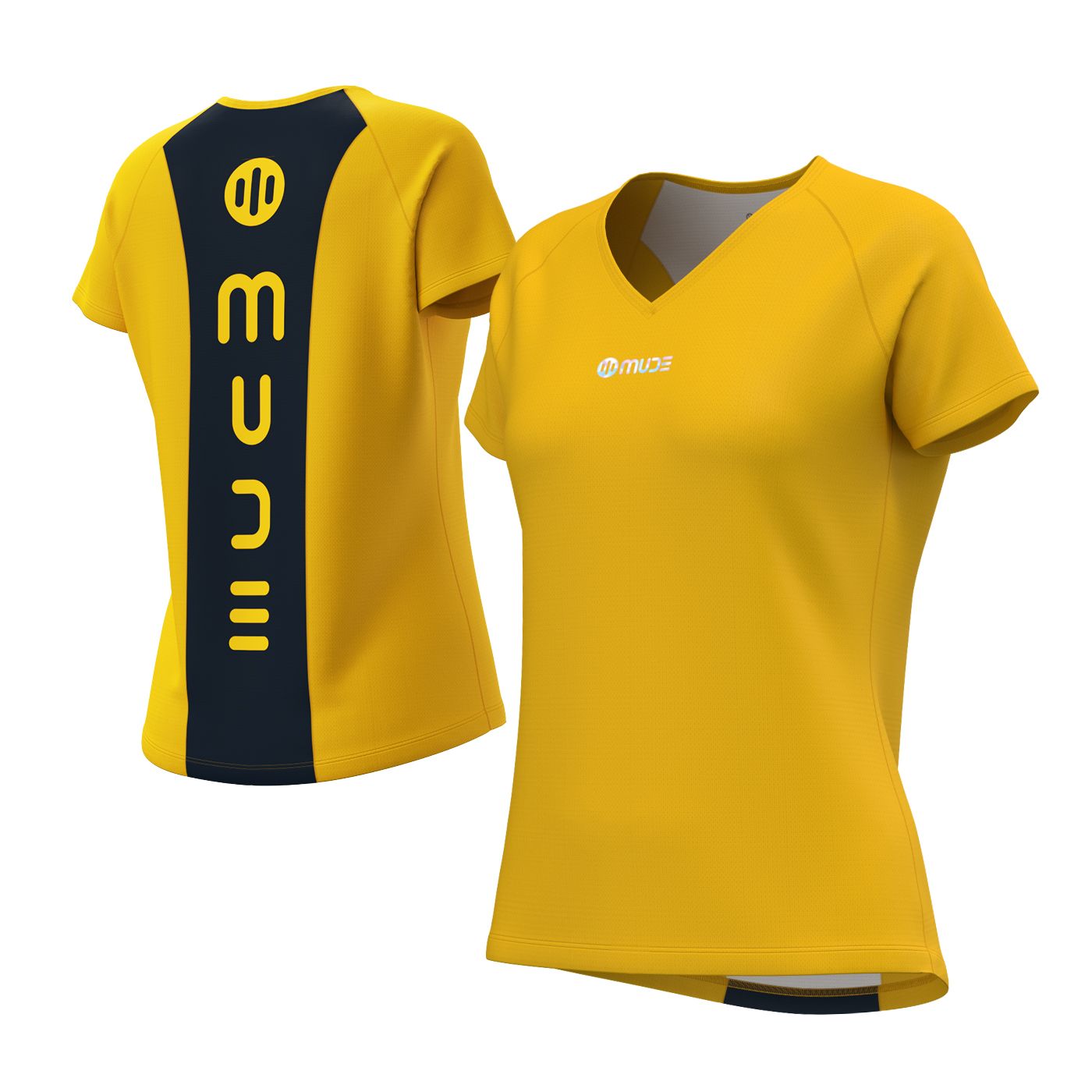 Áo T-shirt Nữ Mude Training - Orange/White