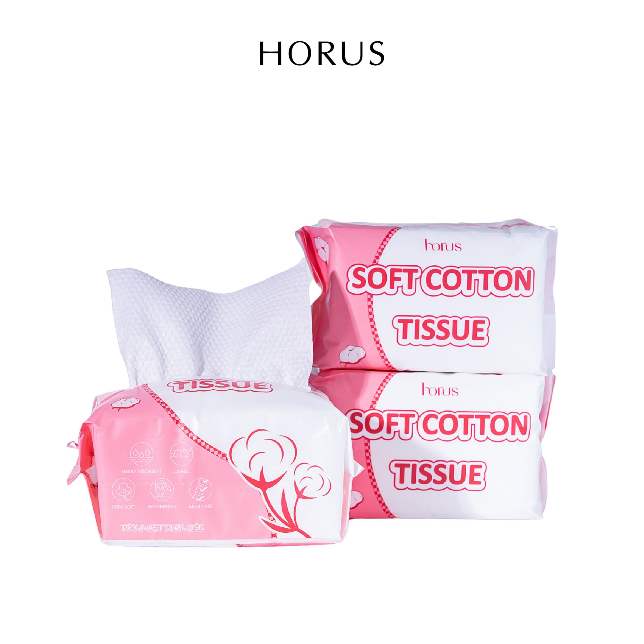  Horus Khăn khô đa năng Soft Cotton Tissue 80pcs 