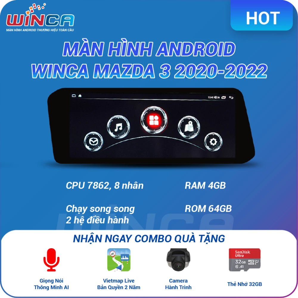Màn Hình Android Winca S300+ Mazda 3 2020-2022