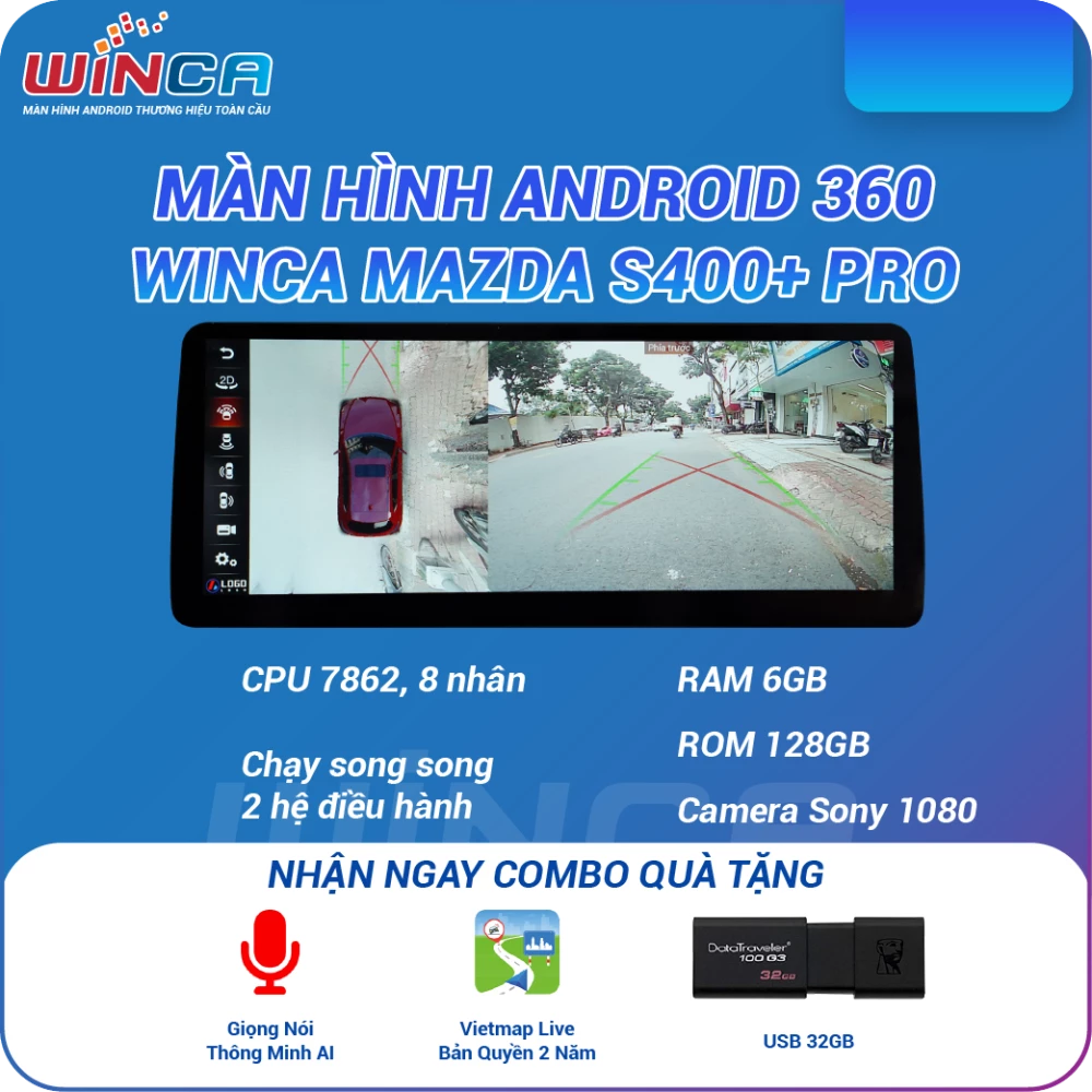 Màn Hình Android Winca Mazda S400+ Pro 360