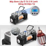 Bơm Lốp Ô Tô 2 Xi Lanh Điện Tử Cao Cấp