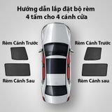 Rèm Che Nắng Nam Châm Ô Tô Ford Escape Cao Cấp